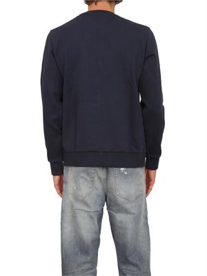Felpa Boss uomo in cotone blu in UOMO