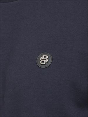 Felpa Boss uomo in cotone blu in UOMO