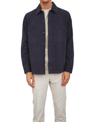 Camicia giacca Boss uomo in cotone blu in UOMO