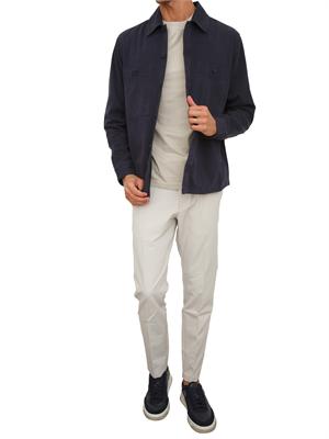 Camicia giacca Boss uomo in cotone blu in UOMO