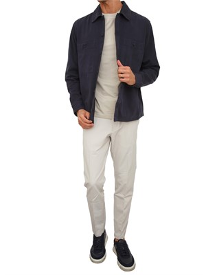 Camicia giacca Boss uomo in cotone blu in UOMO