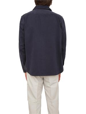Camicia giacca Boss uomo in cotone blu in UOMO