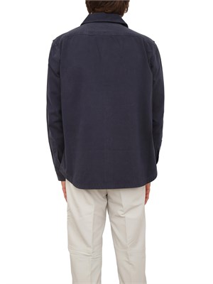 Camicia giacca Boss uomo in cotone blu in UOMO