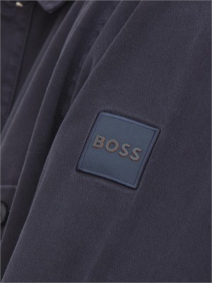 Camicia giacca Boss uomo in cotone blu in UOMO
