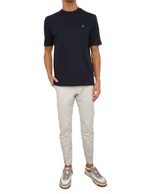 T-shirt Boss uomo in cotone blu in UOMO