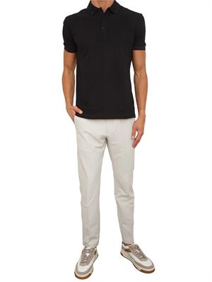 Polo Boss uomo in cotone nero in UOMO