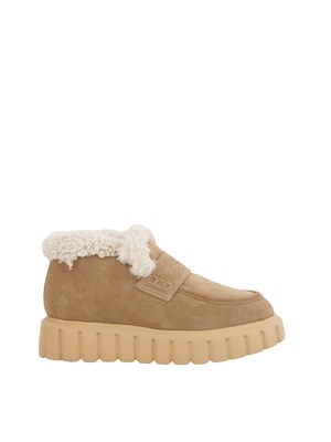 Stivaletto donna Voile Blanche in suede beige e sintetico foderato internamente in DONNA