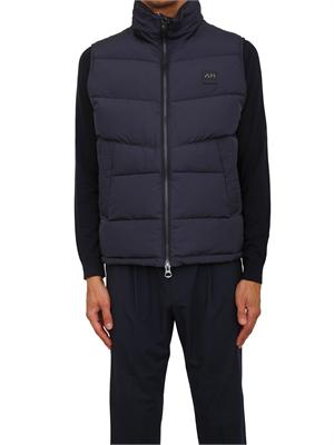 Gilet Antony Morato in tessuto tecnico blu con eco-imbottitura DuPont Sorona in UOMO