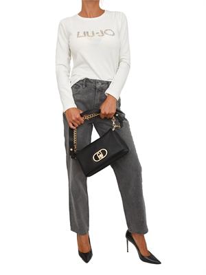 Jeans Liu Jo donna in denim grigio con glitter in DONNA