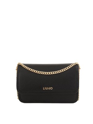 Borsa Liu Jo in ecopelle martellata nera in DONNA