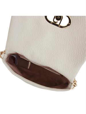 Borsa Liu Jo LaPuffy in ecopelle avorio con catena oro in DONNA