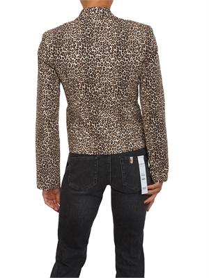 Giacca monopetto Liu Jo donna in cotone stretch animalier in DONNA