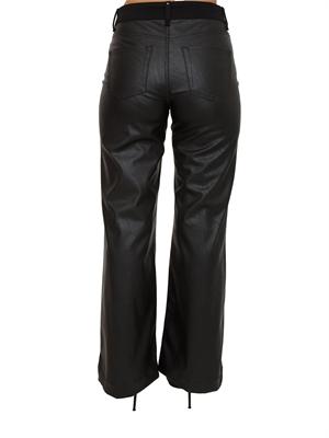 Pantaloni flare Liu Jo in tessuto spalmato effetto pelle nera in DONNA