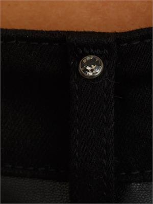 Pantaloni flare Liu Jo in tessuto spalmato effetto pelle nera in DONNA
