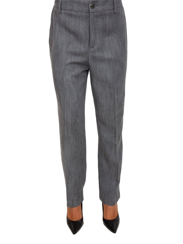 Pantaloni Liu Jo donna in denim di lyocell grigio
