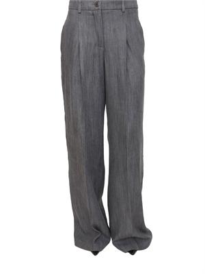 Pantaloni a palazzo Liu Jo donna in lyocell grigio in DONNA
