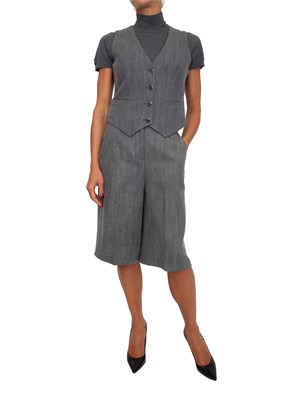 Gilet Liu Jo donna in denim di lyocell grigio in DONNA