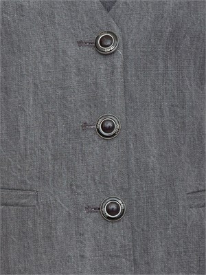 Gilet Liu Jo donna in denim di lyocell grigio in DONNA