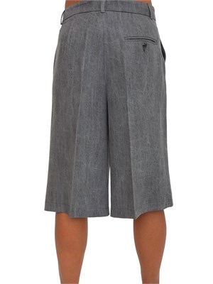 Pantalone bermuda Liu Jo donna in denim di lyocell grigio in DONNA
