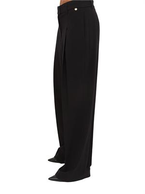 Pantaloni palazzo Liu Jo donna in viscosa stretch nero in DONNA