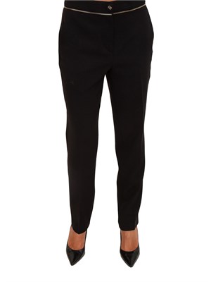 Pantaloni Blugirl in cady misto viscosa neri in DONNA