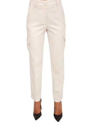 Pantaloni Blugirl in cady mano calda avorio in DONNA