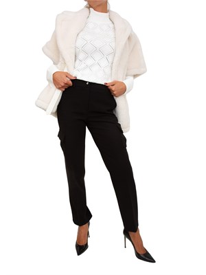 Pantaloni Blugirl in cady mano calda neri in DONNA