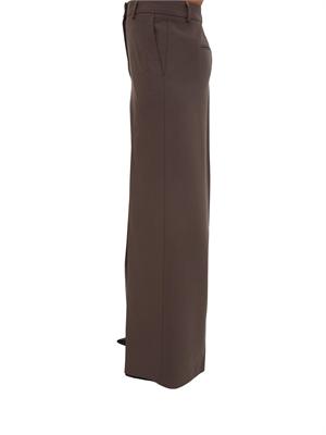 Pantaloni Blugirl in flanella di viscosa marrone in DONNA