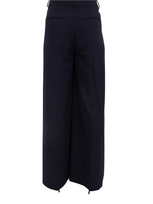 Pantaloni Blugirl in flanella di viscosa blu in DONNA