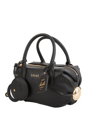 Borsa Amelie di Liu Jo in ecopelle martellata nera in DONNA