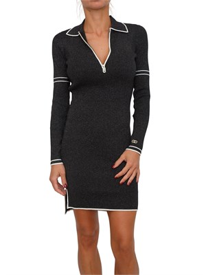 Abito Liu Jo in misto viscosa e lurex nero in DONNA