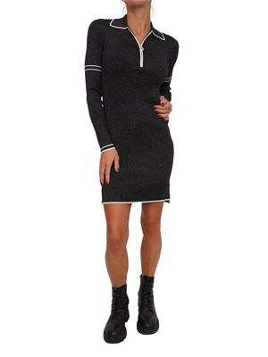 Abito Liu Jo in misto viscosa e lurex nero in DONNA