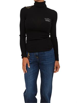 Maglia dolcevita Elisabetta Franchi in lana nera in DONNA