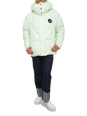 Giubbino Peuterey per Tony Effe modello unisex in nylon lakkÈ verde in UOMO