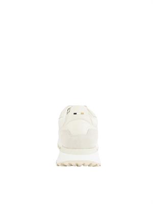 Sneakers Boss uomo in pelle bianca in UOMO
