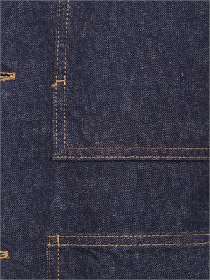 Giubbotto Paolo Pecora in denim indaco colletto a contrasto in UOMO