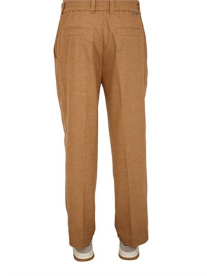 Pantaloni Paolo Pecora in fresco lana cammello in UOMO