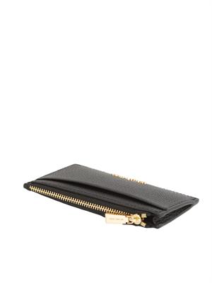 Portafogli Jet Set di Michael Michael Kors in pelle martellata nera in DONNA