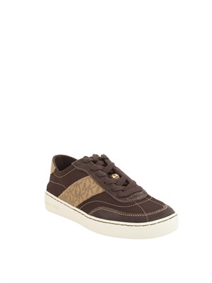Sneakers Scotty di Michael Michael Kors in pelle marrone e logo in DONNA