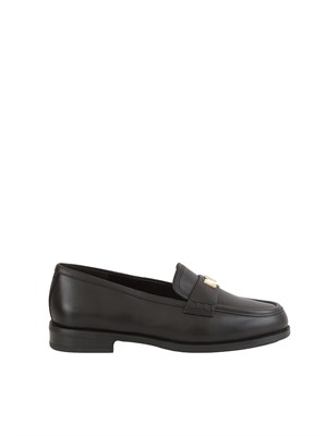 Mocassino Lex di Michael Michael Kors in pelle nera in DONNA