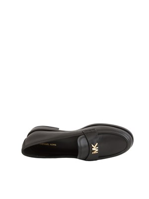 Mocassino Lex di Michael Michael Kors in pelle nera in DONNA