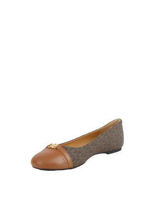 Ballerine Mandy di Michael Michael Kors in pelle marrone logo in DONNA