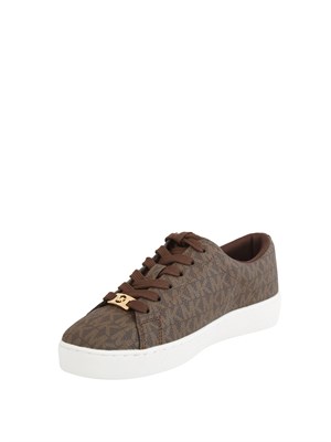 Sneakers Keaton di Michael Michael Kors in pelle marrone logo in DONNA