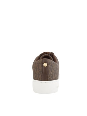 Sneakers Keaton di Michael Michael Kors in pelle marrone logo in DONNA