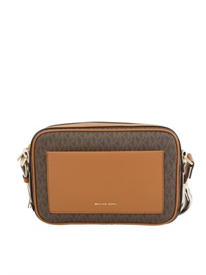 Borsa Maeve di Michael Michael Kors in pelle saffiano marrone logo in DONNA