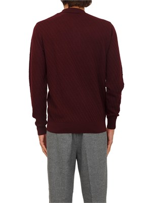 Maglia polo Paolo Pecora in lana bordeaux in UOMO