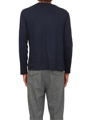 T-shirt girocollo Paolo Pecora in cotone blu in UOMO