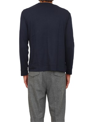 T-shirt girocollo Paolo Pecora in cotone blu in UOMO