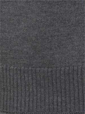 Maglia collo alto Paolo Pecora in lana merino grigia in UOMO