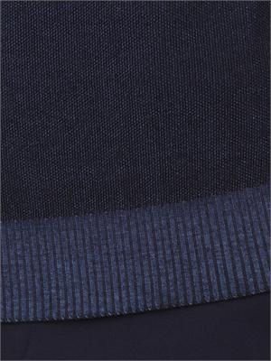 Maglia a collo alto Aiace Galassi in pura lana blu con effetto delavÉ in UOMO